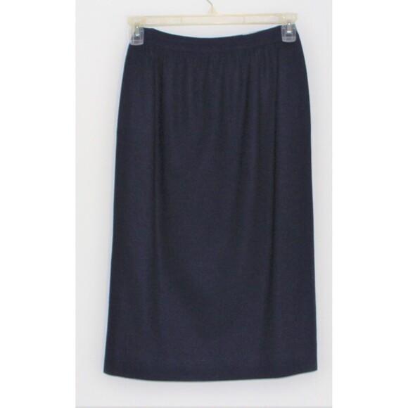 Vintage Lord & Taylor Woman's Size 6 Blue Skirt Suit Wool Blend - Picture 4 of 6